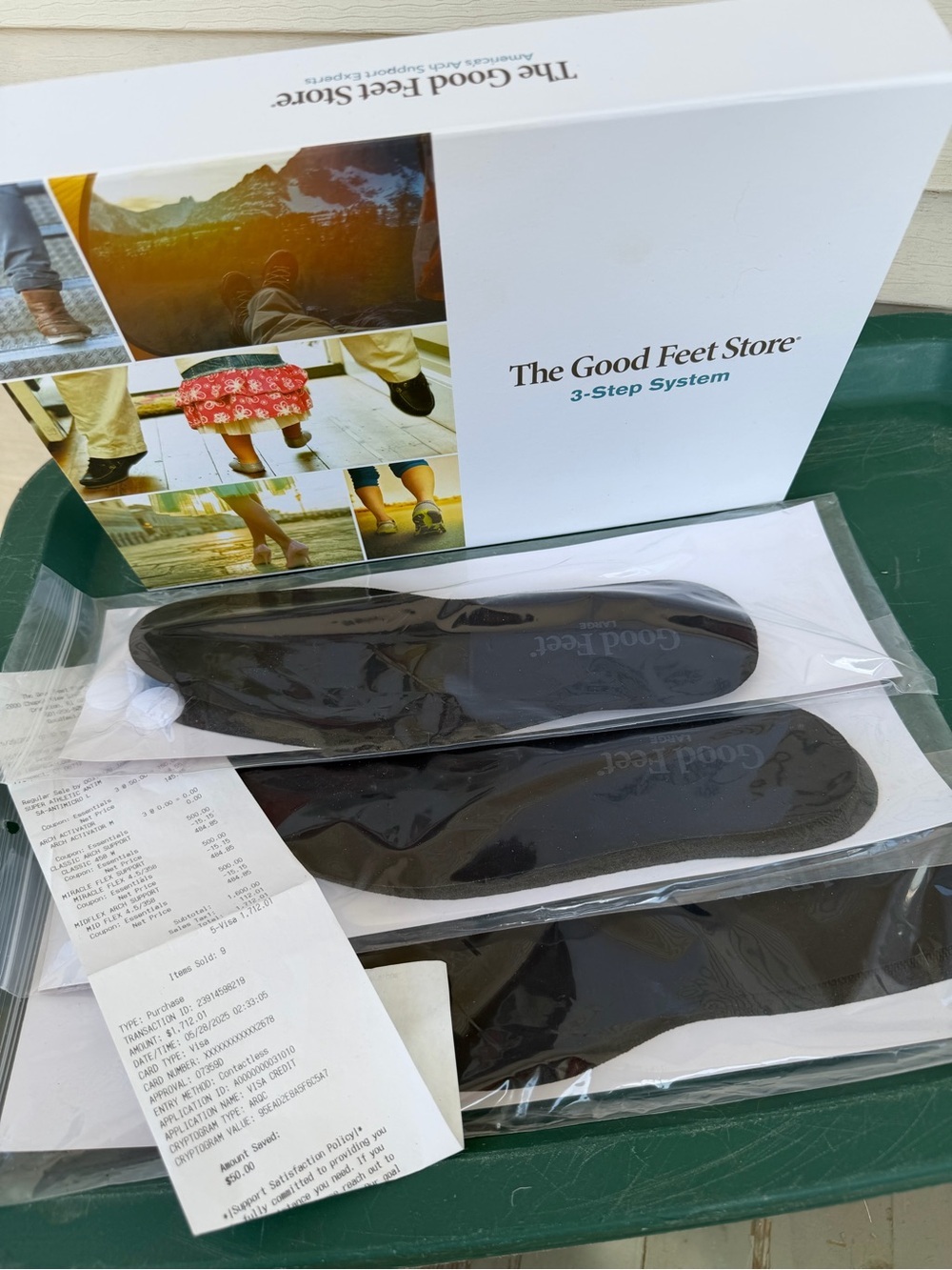 The Good Feet Store 3-Step System Insoles plus 3 additional insoles